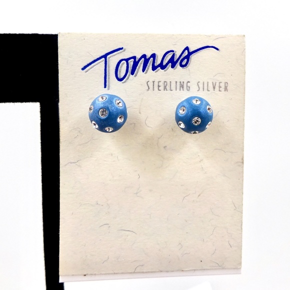 TOMAS Sterling Silver Earrings Swarovski Crystal 2 for 1 NWT - Picture 4 of 10
